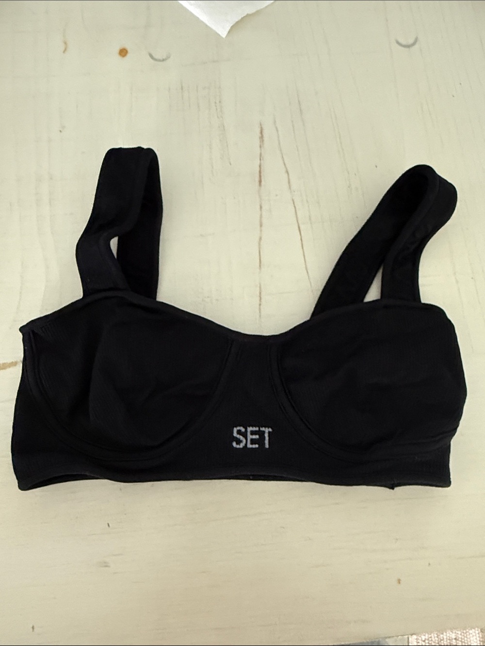 SET Active Black Support Underwire Bralette